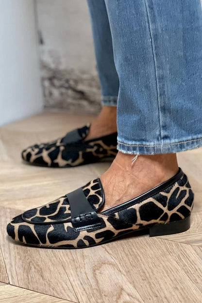 ÁLLATNYOMATOS LOAFER ELEGÁNS RÉSZLETEKKEL