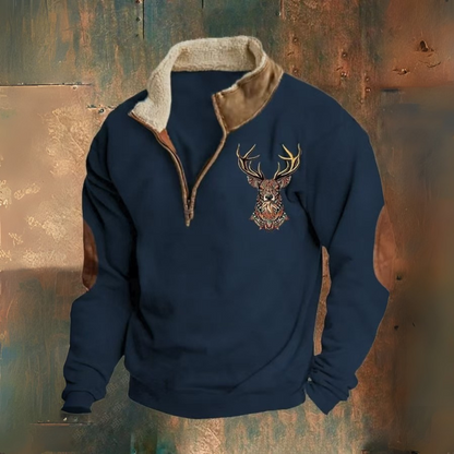 Mihai | Félcipzáras pulóver