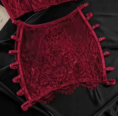 Amber™ | Piros Vágy Lingerie Szett