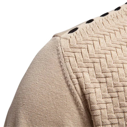 Dylan | Meleg férfi kardigán V nyakkivágással